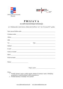 obrazac prijave za subvenciju kotizacije