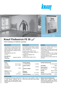 Tehnički list - FE 50 Largo