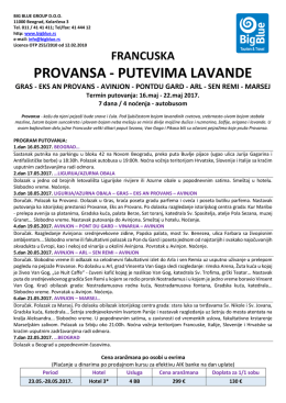 Provansa-putevima lavande 16.05.