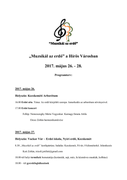 a H&iacute;r&ouml;s V&aacute;rosban 2017. 05. 26.