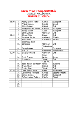 angol sz&oacute;beli egy&eacute;ni vizsgabeoszt&aacute;s 2017