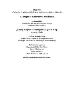 A szép öregkor arany legendája igaz-e még