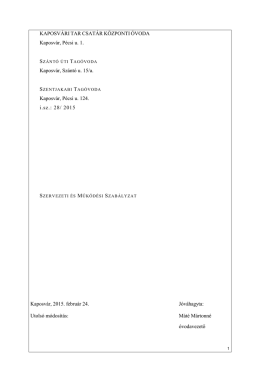 szmsz - Tar Csat&aacute;r K&ouml;zponti &Oacute;voda