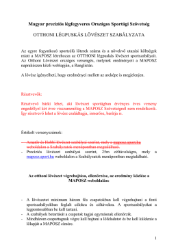 MAPOSZ otthoni l&ouml;v&eacute;szet szab&aacute;lyzata (2017)