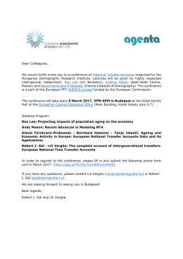 Dear Colleagues, We would kindly invite you to a conference on