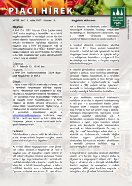 Aktuális - Budapesti Nagybani Piac