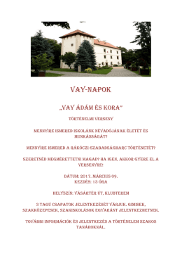 Vay-napok