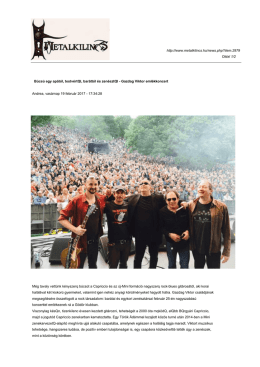 Gazdag Viktor eml ékkoncert