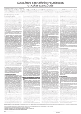 TO szerződési feltétele