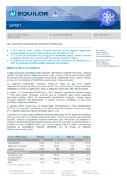 EQUILOR ELEMZÉS MOL - tartás Év végi célár: 20 370 Ft 2017
