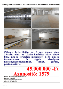 1579 Z&aacute;hony belter&uuml;let&eacute;n az Ukr&aacute;n hat&aacute;rhoz k&ouml;zel elad&oacute;