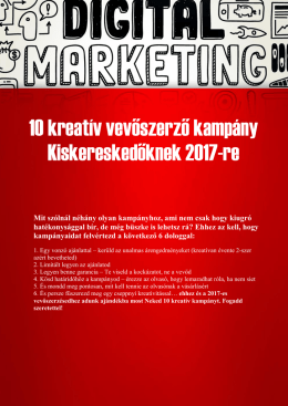 Haszn&aacute;ld &iacute;gy&hellip; - Kereskedelmi Marketing