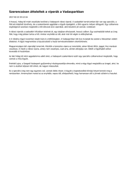Szerencsésen átteleltek a viperák a Vadasparkban