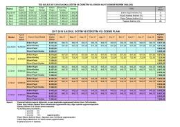 2017-2018 eğitim ve &ouml;ğretim yılı &ouml;deme planı
