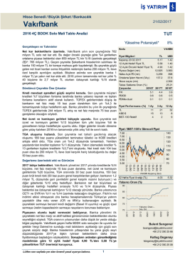 Vakıfbank - İş Yatırım