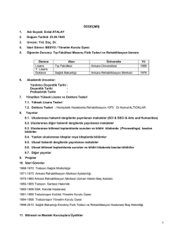 CV - İstanbul Esenyurt &Uuml;niversitesi