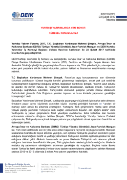 yurtdışı yatırım forumu 23 şubat 2017