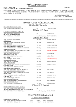 profesyonel müsabakalar amatör müsabakalar