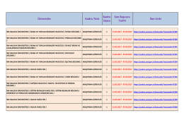 Üniversite Kadro Türü Kadro Sayısı Son Başvuru Tarihi İlan Linki