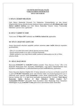 GELĠR ĠDARESĠ BAġKANLIĞI VERGĠ DAĠRESĠ