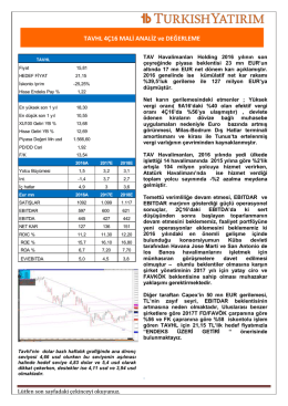 g&uuml;nl&uuml;k b&uuml;lten - Turkborsa.net