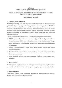 tübitak uluslararası işbirliği daire başkanlığı