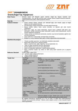 ZNR™GRANIBOND2K Granit,Doğal Taş Yapıştırıcısı
