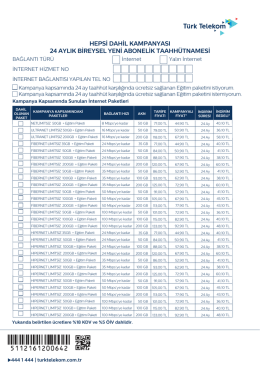 hepsi dahil kampanyası 24 aylık bıreysel yenı