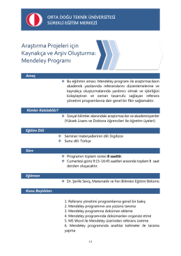 Detaylı Bilgi - ODTÜ SEM