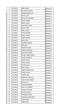 Group A Group B Group B Group A Group B Group A Group A Group