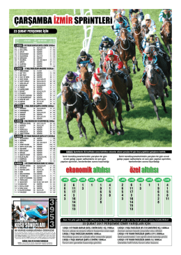 &Ccedil;ARŞAMBA İZMİRSPRiNTLERi