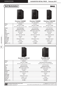 Dell Workstation - SiS Distribution (Thailand)
