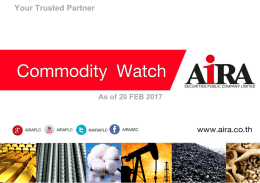 Commodity watch 20170221