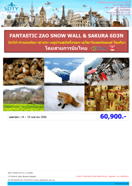 FANTASTIC ZAO SNOW WALL SAKURA No.1-6D3N - SDTY-TOUR