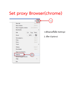 Set proxy Browser(chrome)