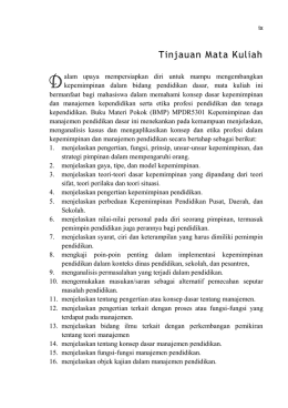 Tinjauan Mata Kuliah