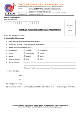 Formulir Pendaftaran