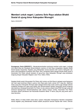 Berita 9591_Memberi untuk negeri, Lazismu Solo Raya adakan