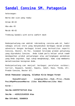 Sandal Consina SM. Patagonia