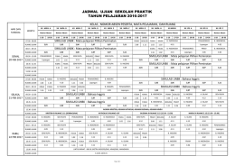 jadwal ujian praktik 2017