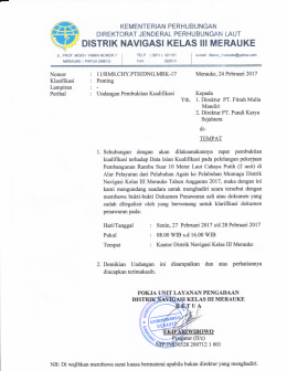 distrik navigasi kelas iii merauke