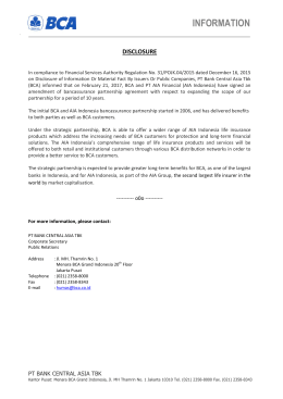 Bank Central Asia (BCA)`s Financial Performance Report for H1 2004