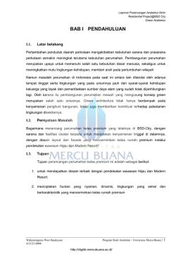 bab i pendahuluan - Perpustakaan Universitas Mercu Buana