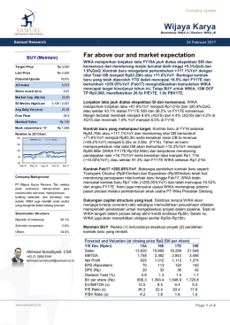 WIKA Company Update 240217 - Samuel Sekuritas Indonesia