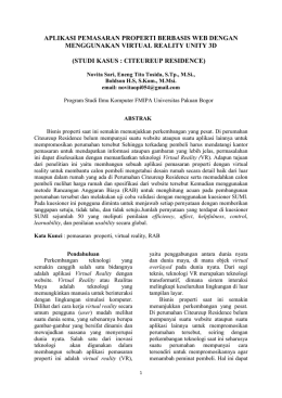 aplikasi pemasaran properti berbasis web dengan menggunakan