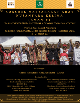 INFO PACK - Aliansi Masyarakat Adat Nusantara