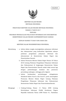 peraturan menteri dalam negeri republik indonesia nomor 3 tahun