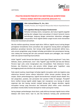 Artikel Politik Hukum Percepatan Sertifikasi