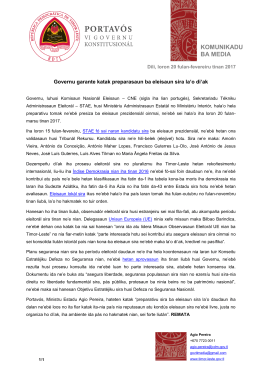 - Governo de Timor