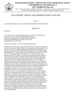 ANALISIS NILAI BUDAYA DALAM TEKS FILM KOMEDI EUMPANG